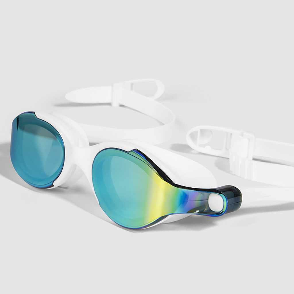 HYDGENOS - HYDLUX HD Anti Fog Swimming Goggles, White Mirror
